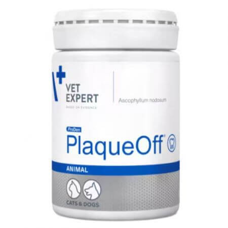 Nutritional supplement for dogs and cats Plaque Off, 40 g, VetExpert