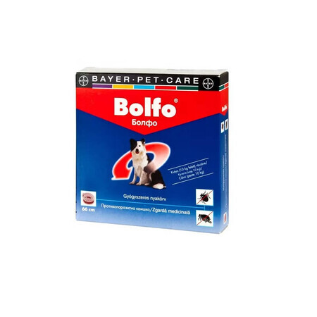 Antiparasitic collar 70 cm for Bolfo dogs, 1 piece, Bayer Vet