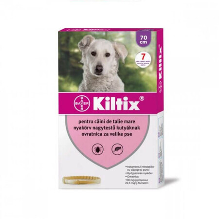 Antiparasitic collar suitable for large dogs Kiltix G, 1 piece, Bayer Vet