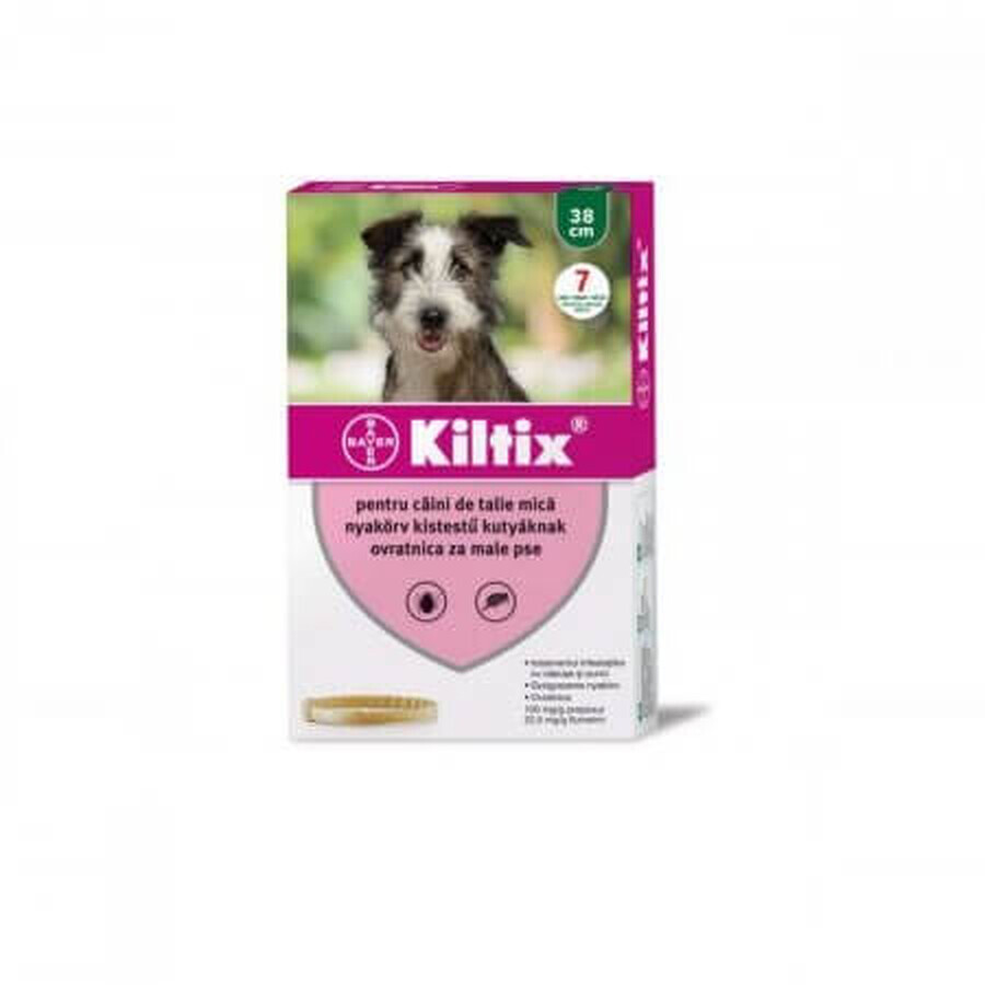 Antiparasitic collar suitable for small dogs Kiltix S, 1 piece, Bayer Vet