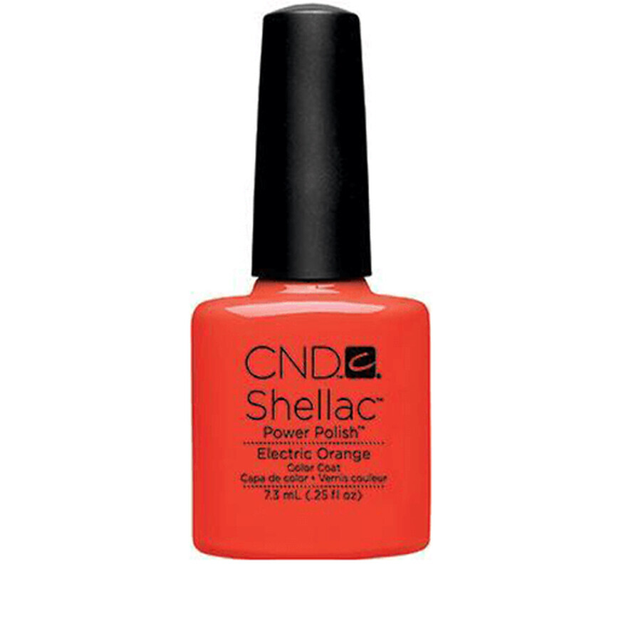 Vernis à ongles semi-permanent CND Shellac Electric Orange 7.3ml