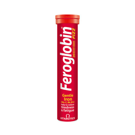 Feroglobin Fizz, 20 comprimés effervescents, Vitabiotics