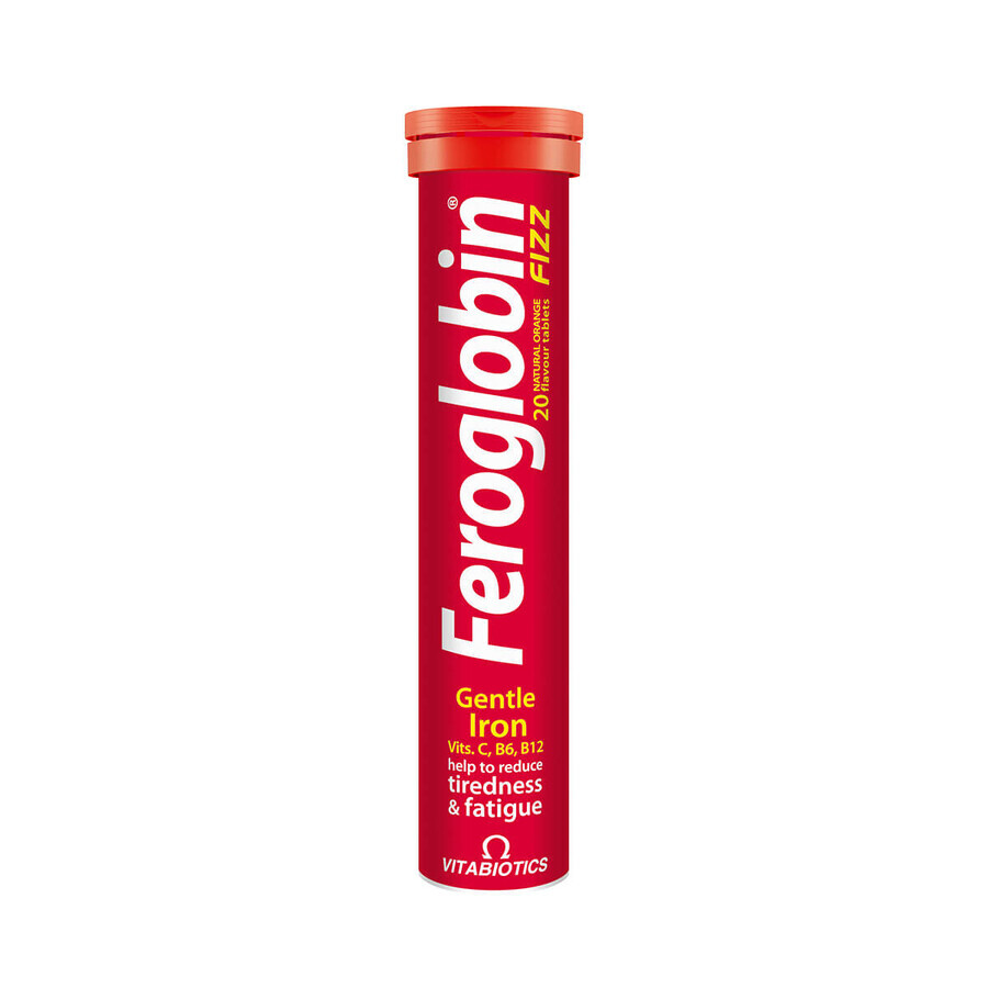 Feroglobin Fizz, 20 comprimés effervescents, Vitabiotics