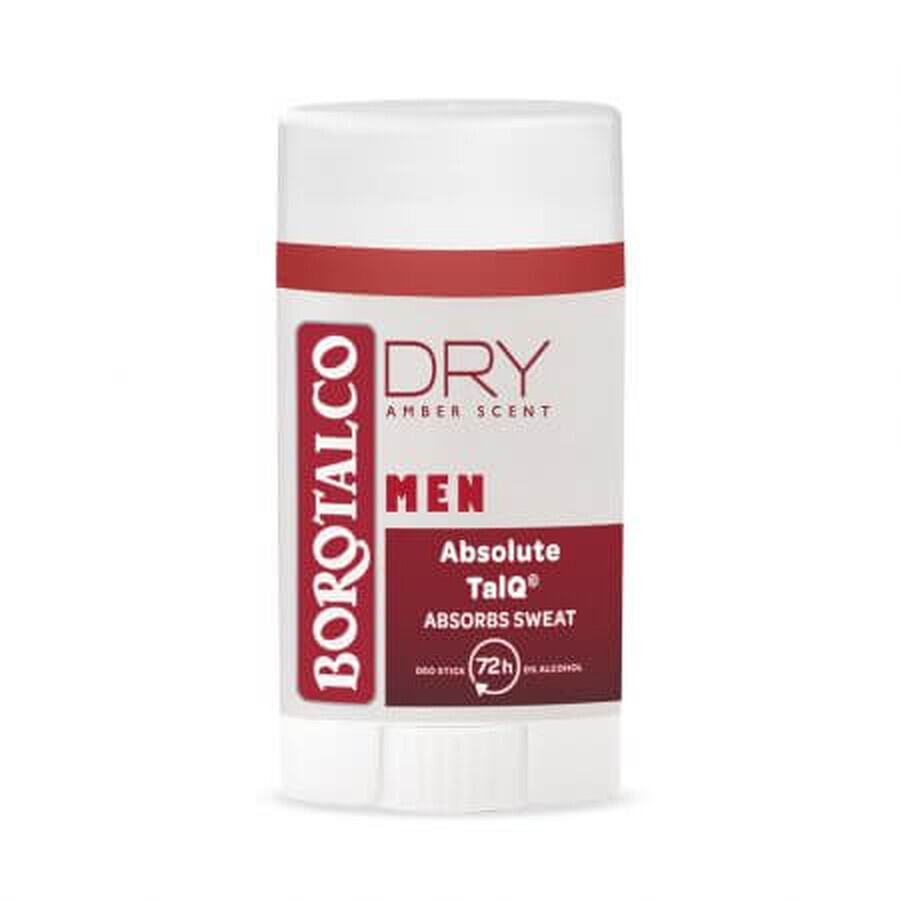 Déodorant stick pour hommes Ambre, 40 ml, Borotalco