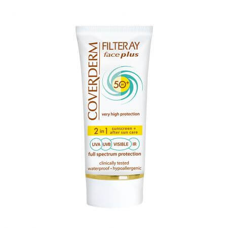 Filteray Face Spf 50 Oily/Acneic, beige clair, 50 ml, Coverderm