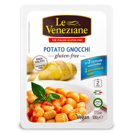 Gnocchis de pommes de terre sans gluten, 500 g, Le Veneziane