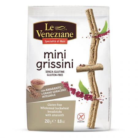 Minigrisine mit Buchweizen und Amaranth, 250 g, Le Veneziane