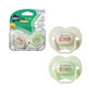 Sucettes orthodontiques Anytime, 0 - 6 mois, blanc / vert, 2 pi&#232;ces, Tommee Tippee