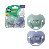 Sucettes orthodontiques Anytime, 18 - 36 mois, vert / bleu, 2 pièces, Tommee Tippee