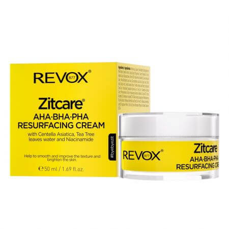 Crème régénérante pour le visage avec AHA BHA PHA Zitcare, 50 ml, Revox