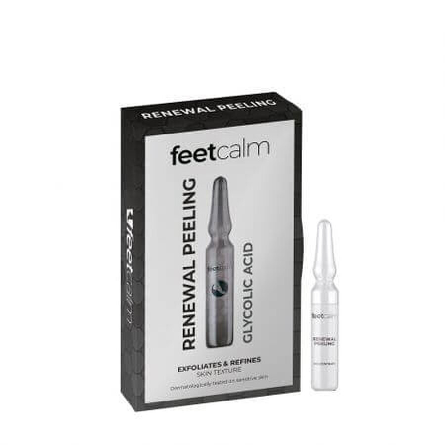 Feet Calm Glykolsäure-Fläschchen, 7 x 2 ml, Feet Calm