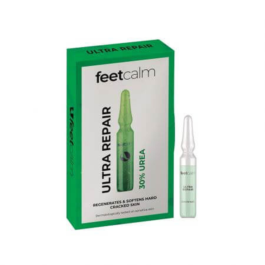 Feet Calm 30% Urée en flacons, 7 flacons x 2 ml