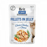 Brit Care Filets en gelée Choice Chicken With Cheese, 85 g, Brit