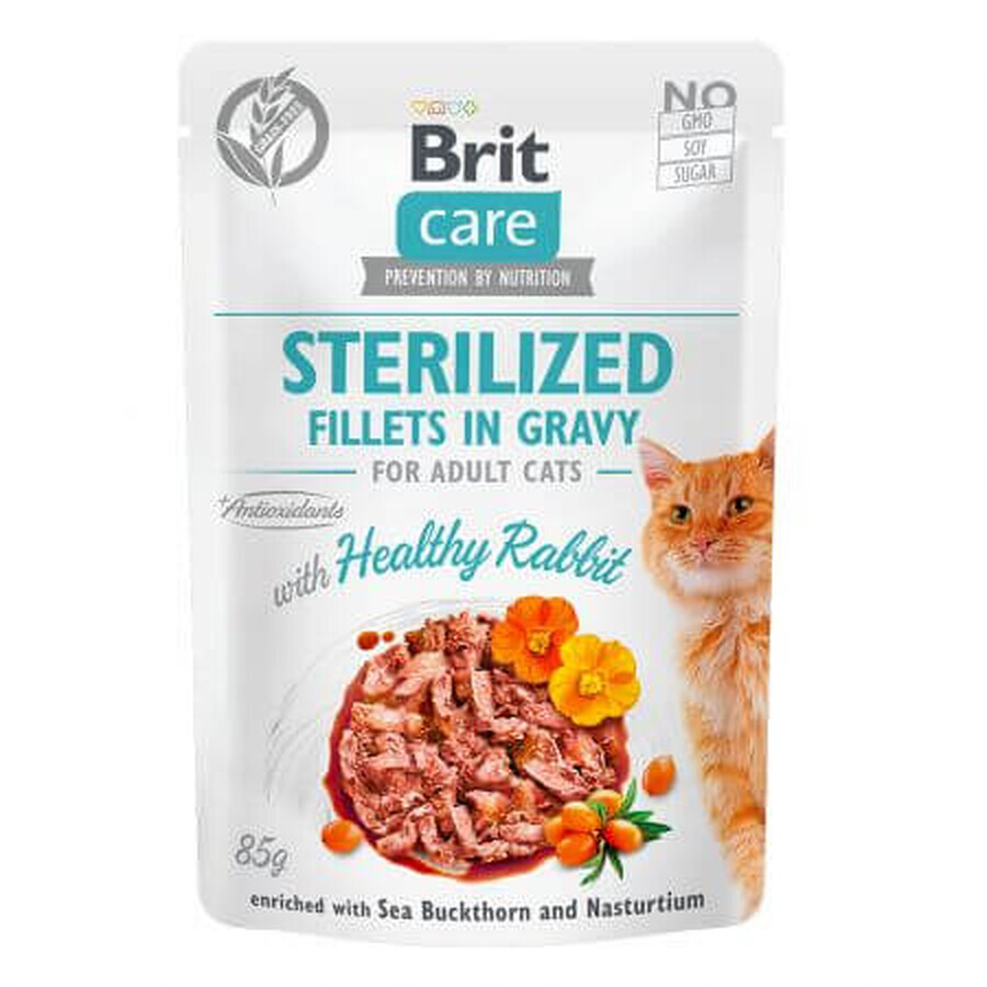 Nourriture humide pour chats stérilisés Brit Care Cat Pouch Sterilized, 85 g, Brit