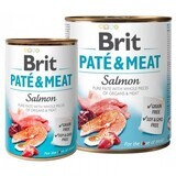 Wet food with salmon for dogs Pate & Meat, 800 g, Brit