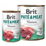 Wet food with game for dogs Pate & Meat, 400 g, Brit