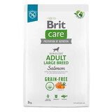 Hrana uscata cu somon pentru caini Brit Care Grain-free Adult Large Breed, 3 kg, Brit