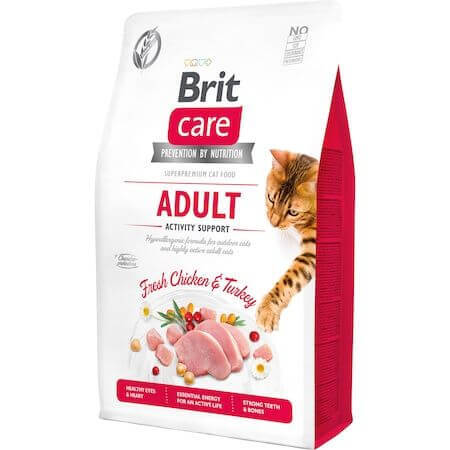 Trockenfutter für Katzen Brit Care GF Adult Activity Support, 2 kg, Brit