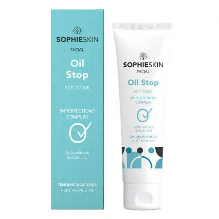 Gommage doux pour les peaux acnéiques Oil Stop, 75 ml, Sophieskin