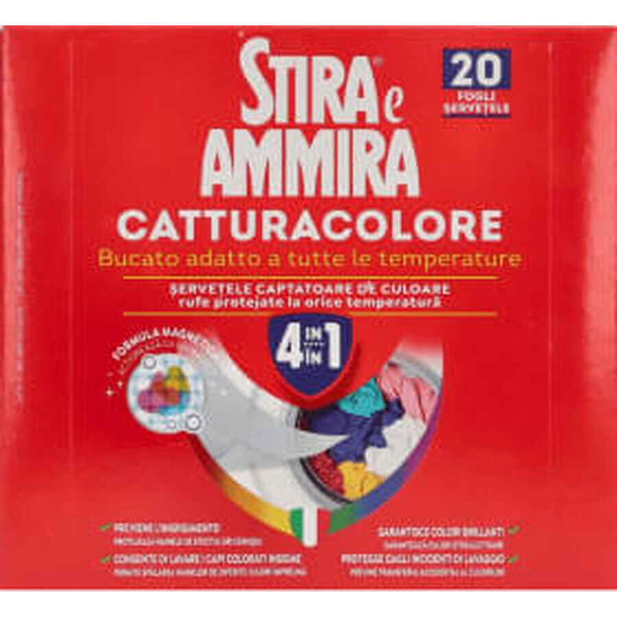 Stira Ammira Lingettes pour la capture des couleurs, 20 pièces