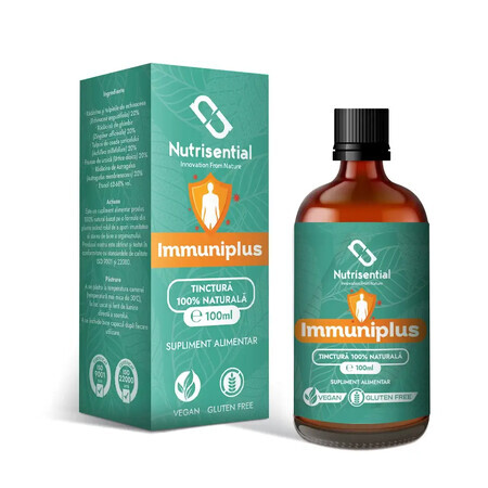 Teinture pour le soutien de l'immunité, Immuniplus, Nutrisential, 100 ml