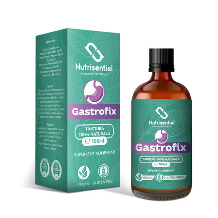 Teinture pour les maladies du système digestif, GastroFix x 100ml, Nutrisential