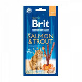 Salmon and trout treats for cats Premium By Nature Cat Sticks, 3 pieces, Brit