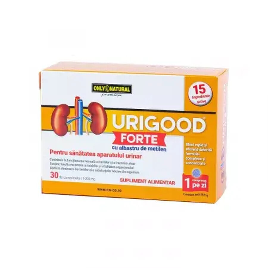 Urigood Forte 1000 mg, 30 comprimés, Only Natural