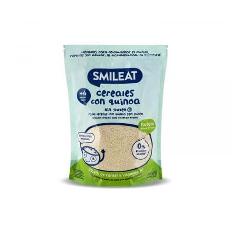Céréales bio sans gluten avec quinoa, +4 mois, 200 g, Smileat