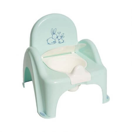 Chaise-pot type Lapins, Menthe, Tega Baby