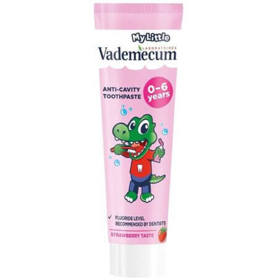 Toothpaste with strawberry flavor for children, 0 - 6 years, 50 ml, Vademecum