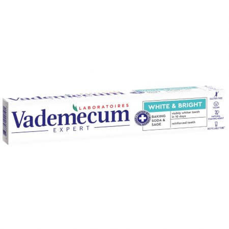 Dentifrice Pro White & Bright, 75 ml, Vademecum