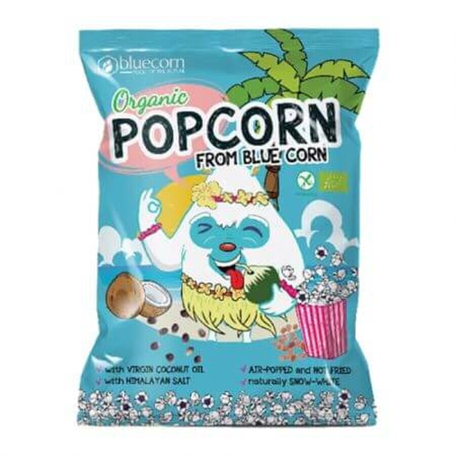 Popcorn bio pour enfants avec huile de coco et sel de l'Himalaya, 20 g, Bluecorn