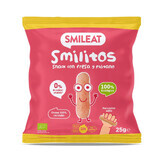 Smilitos Organic Puffs avec huile d'olive, banane et fraise, +6 mois, 25 g, Smileat