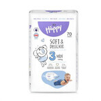 Couche Midi, No. 3, 5 - 9 kg, 70 pièces, Happy