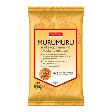 Reinigungstücher mit MuruMuru, 30 Stück, Purederm
