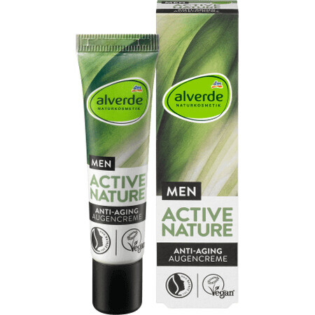 Alverde Naturkosmetik MEN Active Nature Crema contorno occhi antietà, 15 ml