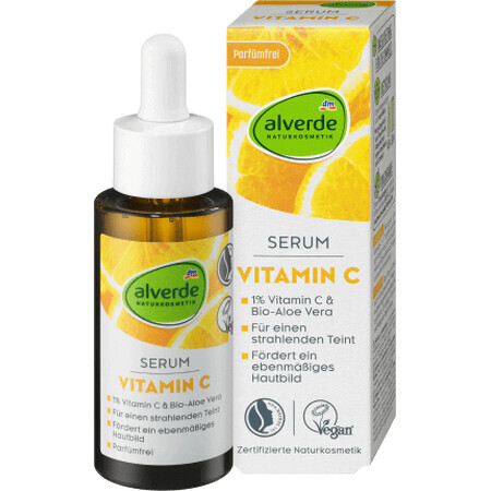 Alverde Naturkosmetik Sérum pour le visage avec vitamine C, 1 pièce, 30 ml