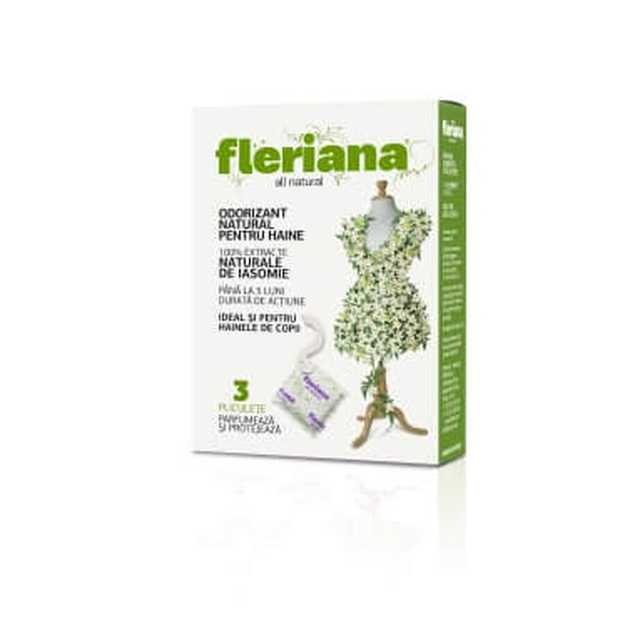 Deodorante naturale per abiti antitarme Fleriana Jasmine, 1 pz