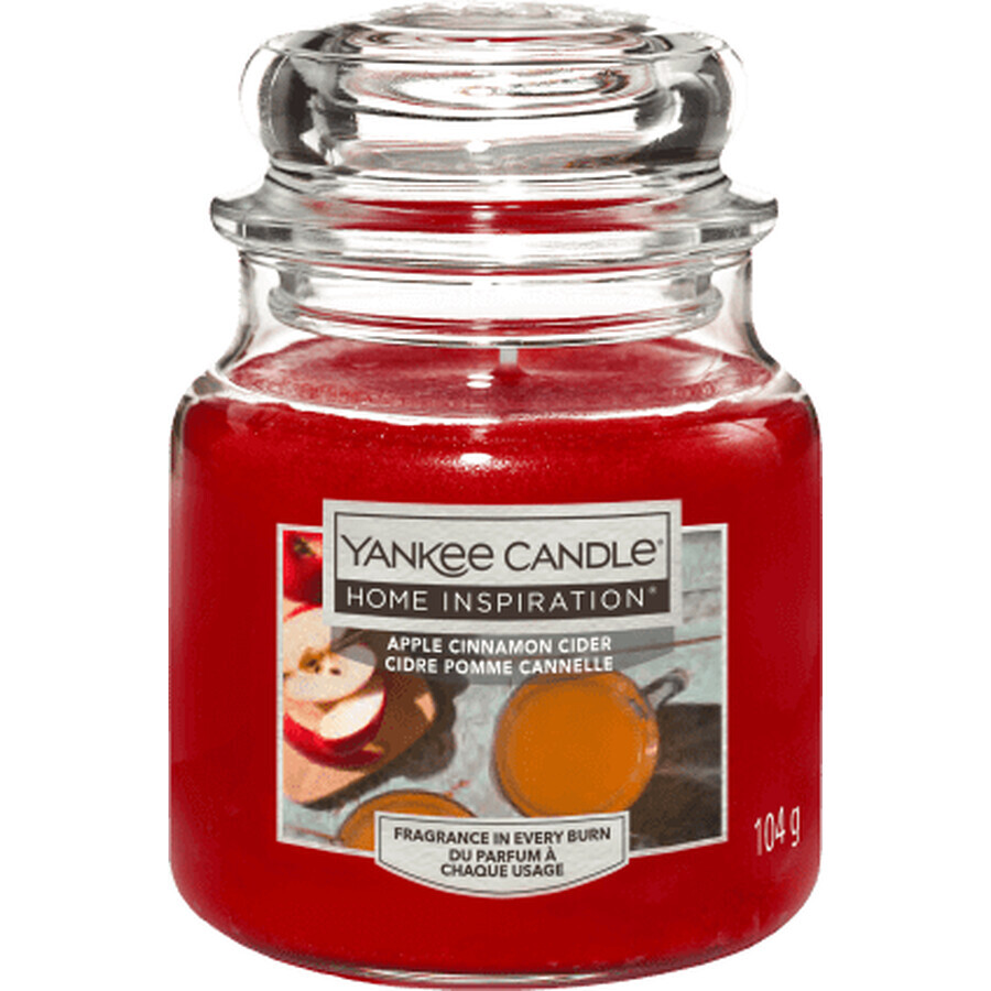 Yankee Candle Apfel-Zimt-Duftkerze, 104 g