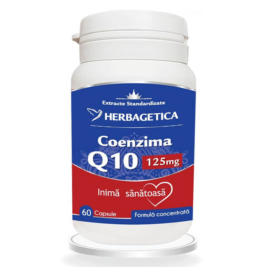 Coenzym Q10, 125 mg, 60 Kapseln, Herbagetica