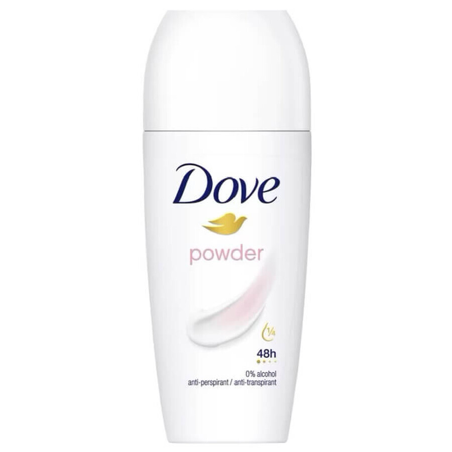 Deodorant Roll-on Antitranspirant für Frauen Puder, 50 ml, Dove