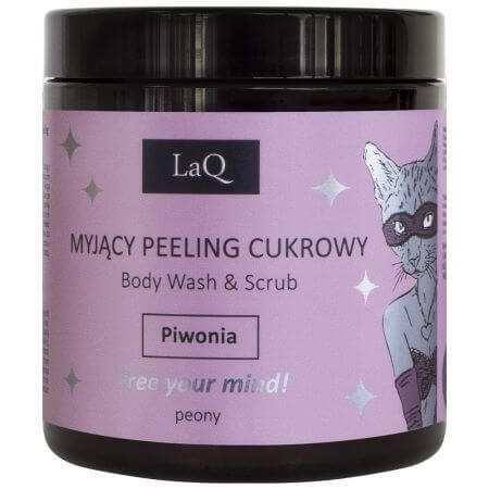 Gel douche et peeling à la pivoine, 220 g, LaQ