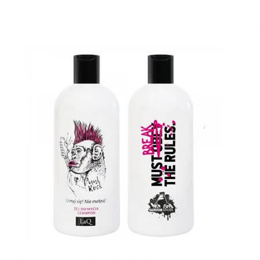 Monkey douchegel en shampoo, 300 ml, LaQ