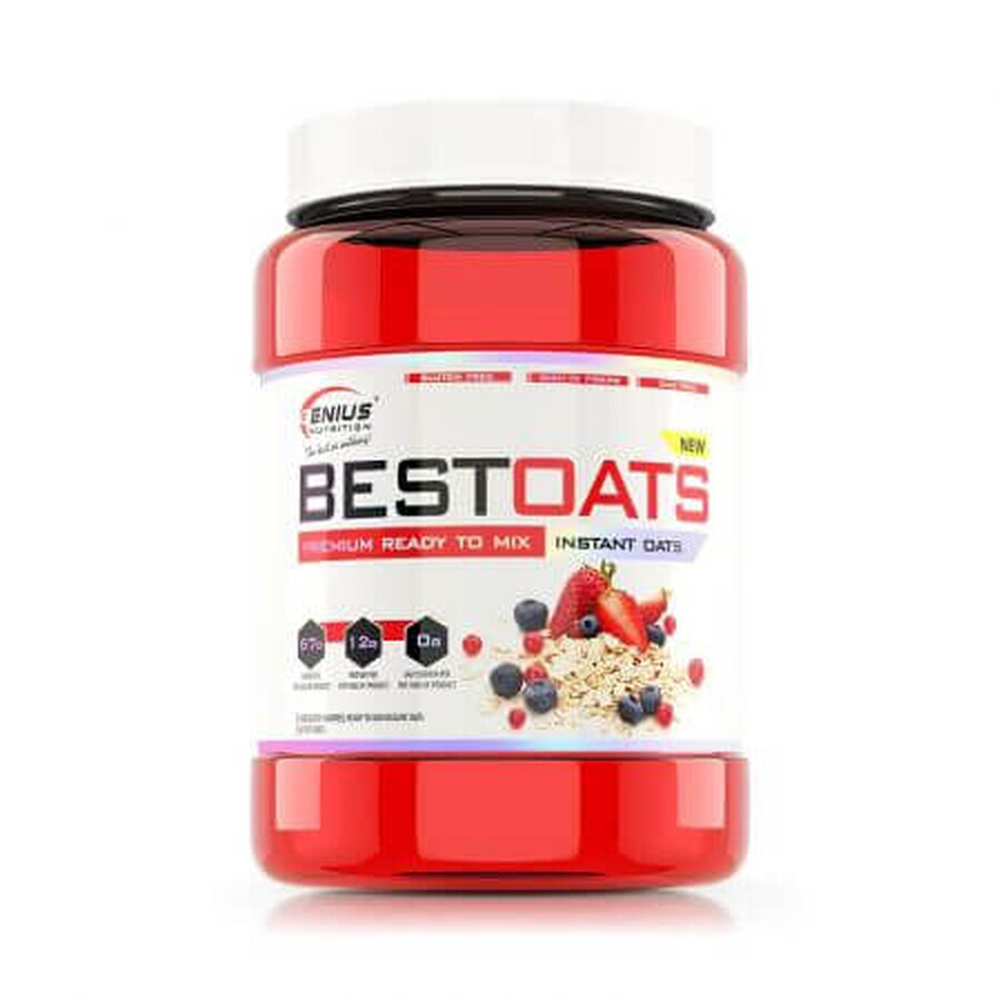 BestOats poudre d'avoine non aromatisée, 1000 g, Genius Nutrition