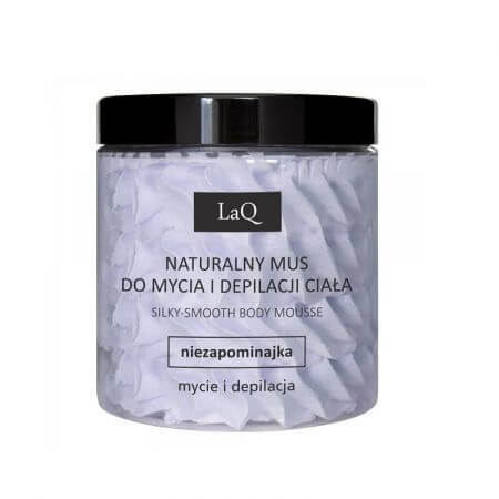 Mousse lavante et dépilatoire pour le corps avec la fleur de Ne jamais oublier, 100 g, LaQ