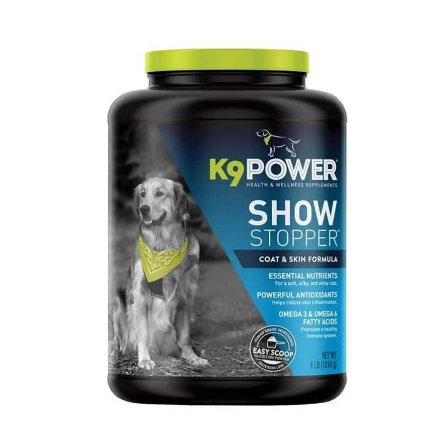 Supplément pour peau et fourrure pour chiens Show Stopper, 454 g, K9Power