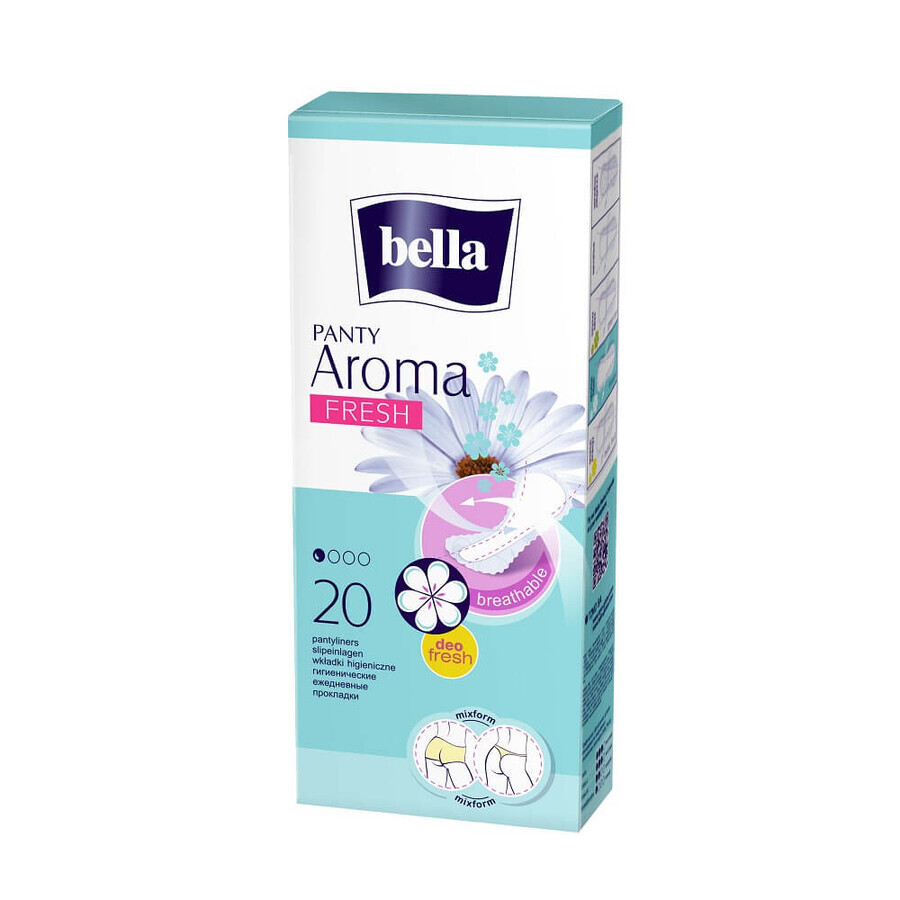 Serviettes hygiéniques quotidiennes Aroma Fresh, 20 pièces, Bella