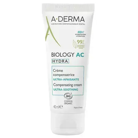 A-Derma Biology AC Hydra Ultra Beruhigende Gesichtscreme, 40 ml