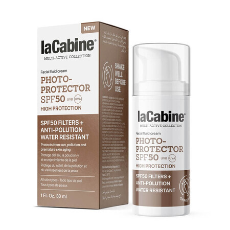 Fotoprotector luchtloze zonbeschermingscrème SPF 50, 30 ml, La Cabine